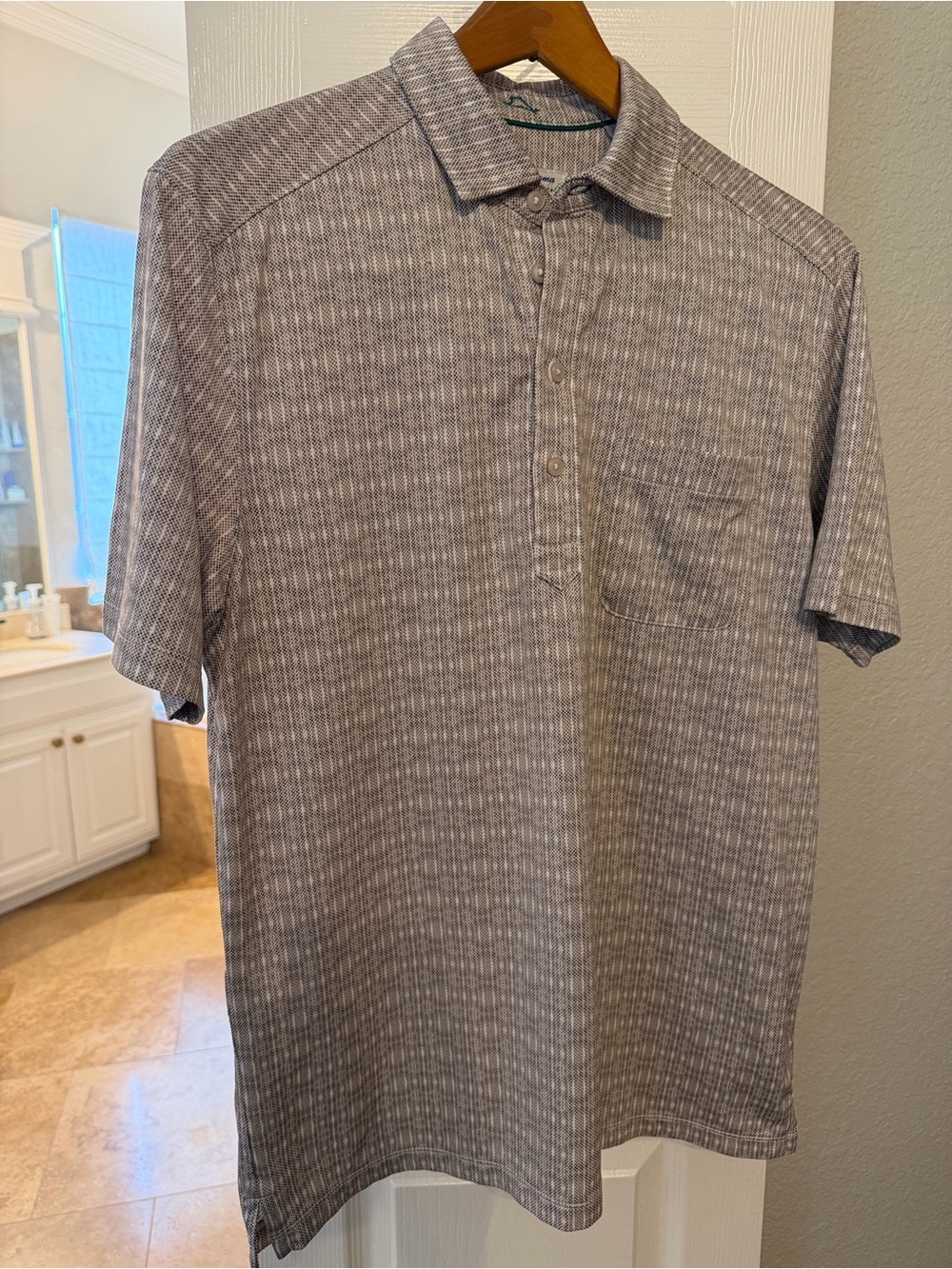Tommy Bahama Men's Heathered Gray Short-Sleeve Polo